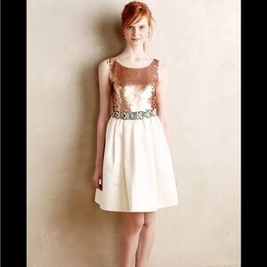Anthropologie Addie Sequin Women’s Dress Medium Paper Crown